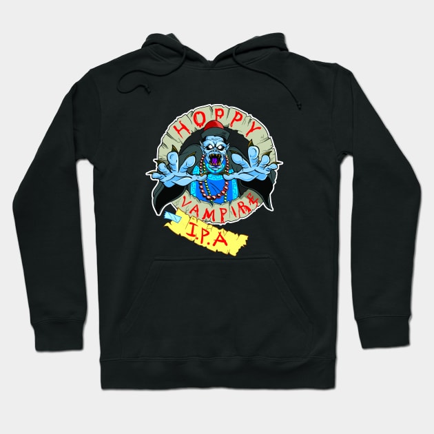 Hoppy Vampire IPA - Wild Pub Crawl Edition Hoodie by funbuttonpress